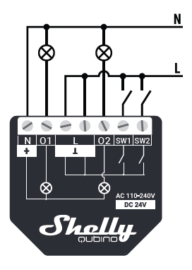 Shelly Qubino Z-Wave 2PM - Z-Wave Module